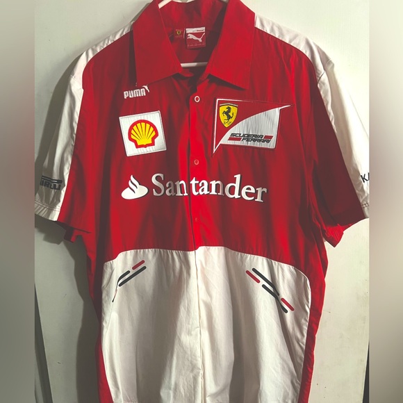 Men’s Button Front Scuderia Ferrari Racing Team Shirt, size XXL - Picture 1 of 4